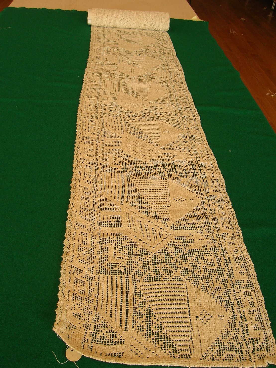 Striscia di buratto, accessori tessili