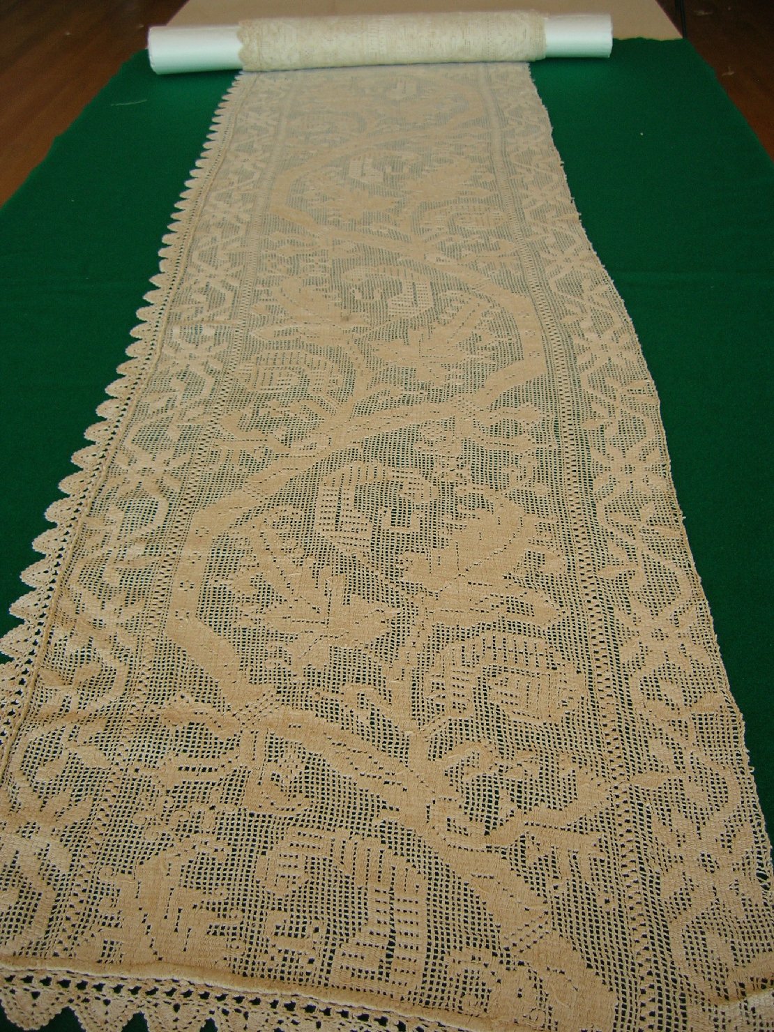 Striscia di buratto, accessori tessili