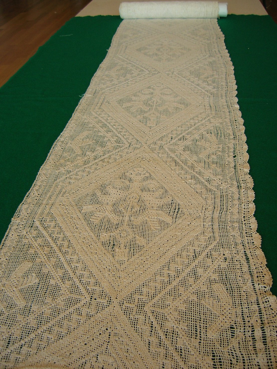 Striscia di buratto, accessori tessili