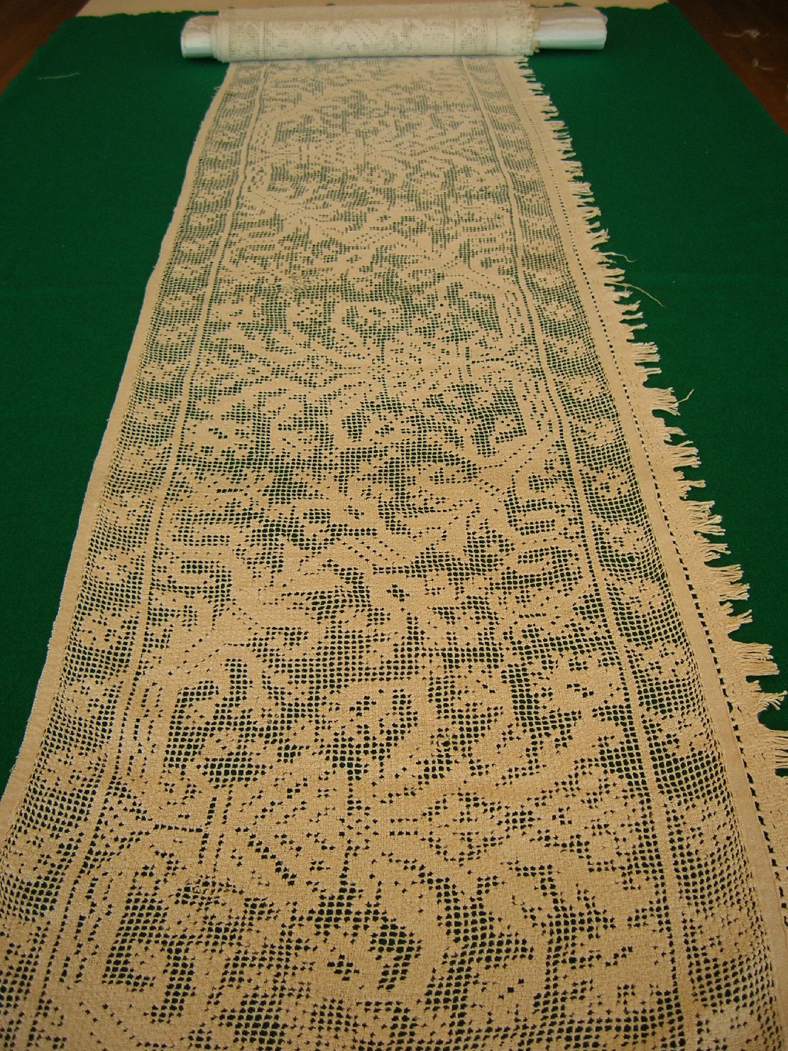 Striscia di filet, accessori tessili
