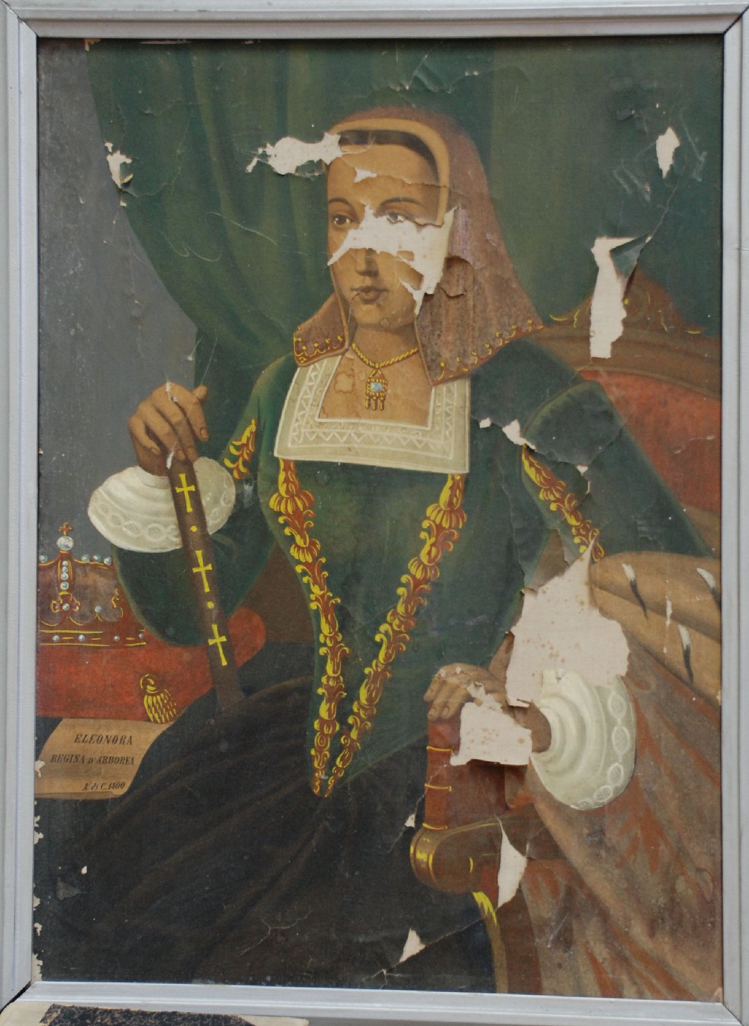 Ritratto di eleonora d'arborea (stampa a colori)