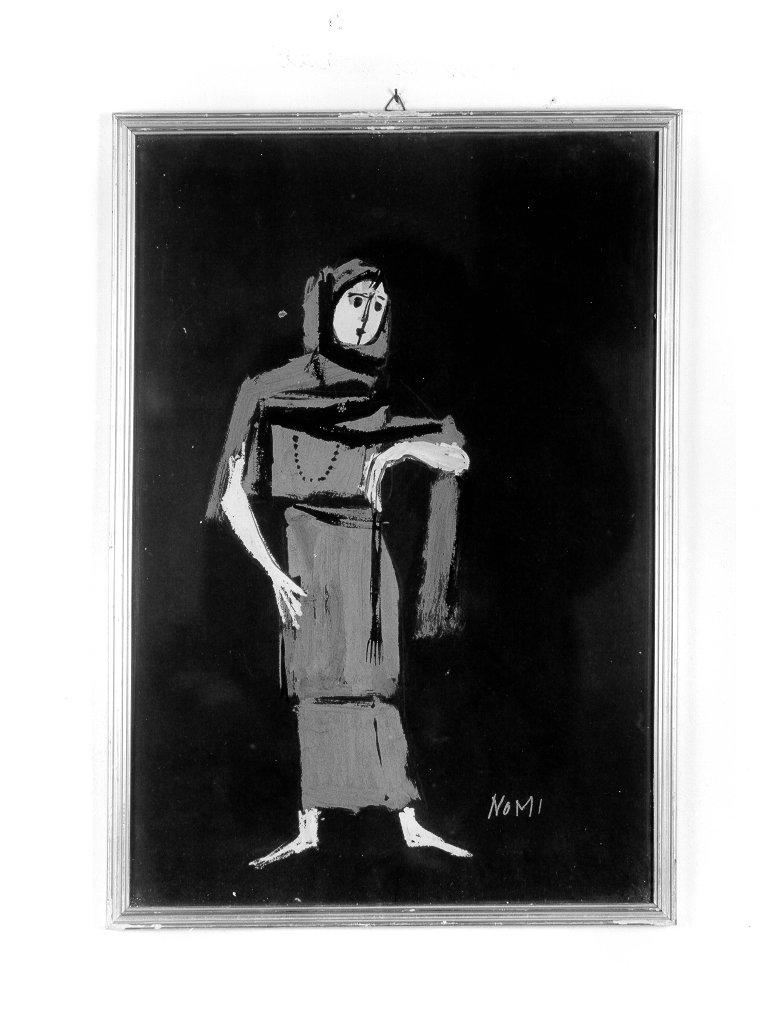 costume per personaggio femminile (disegno, elemento d'insieme) di Luzzati Emanuele (sec. XX)