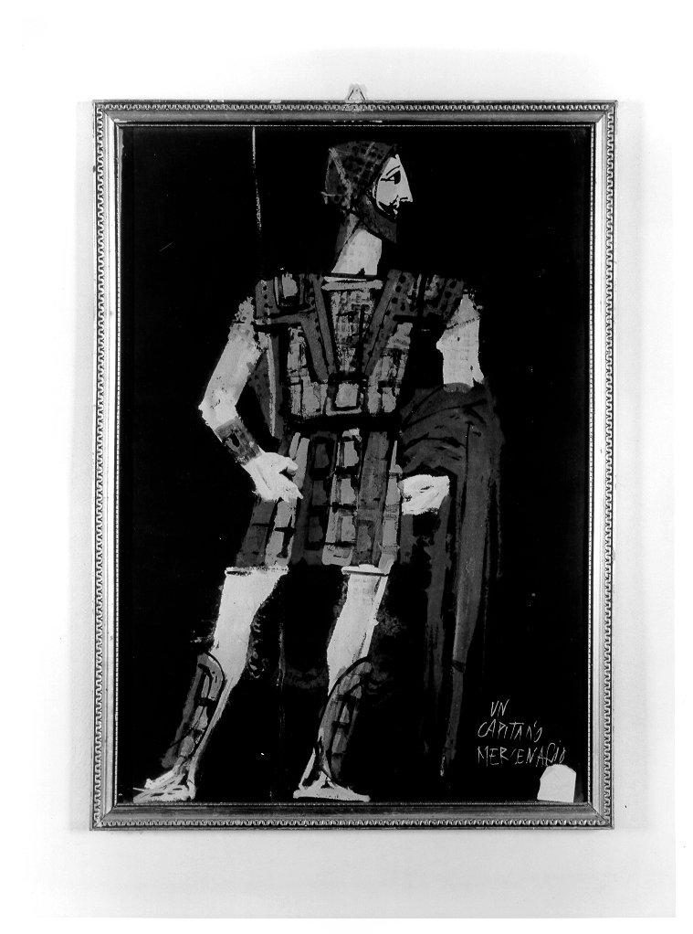 costume per personaggio maschile (disegno, elemento d'insieme) di Luzzati Emanuele (sec. XX)