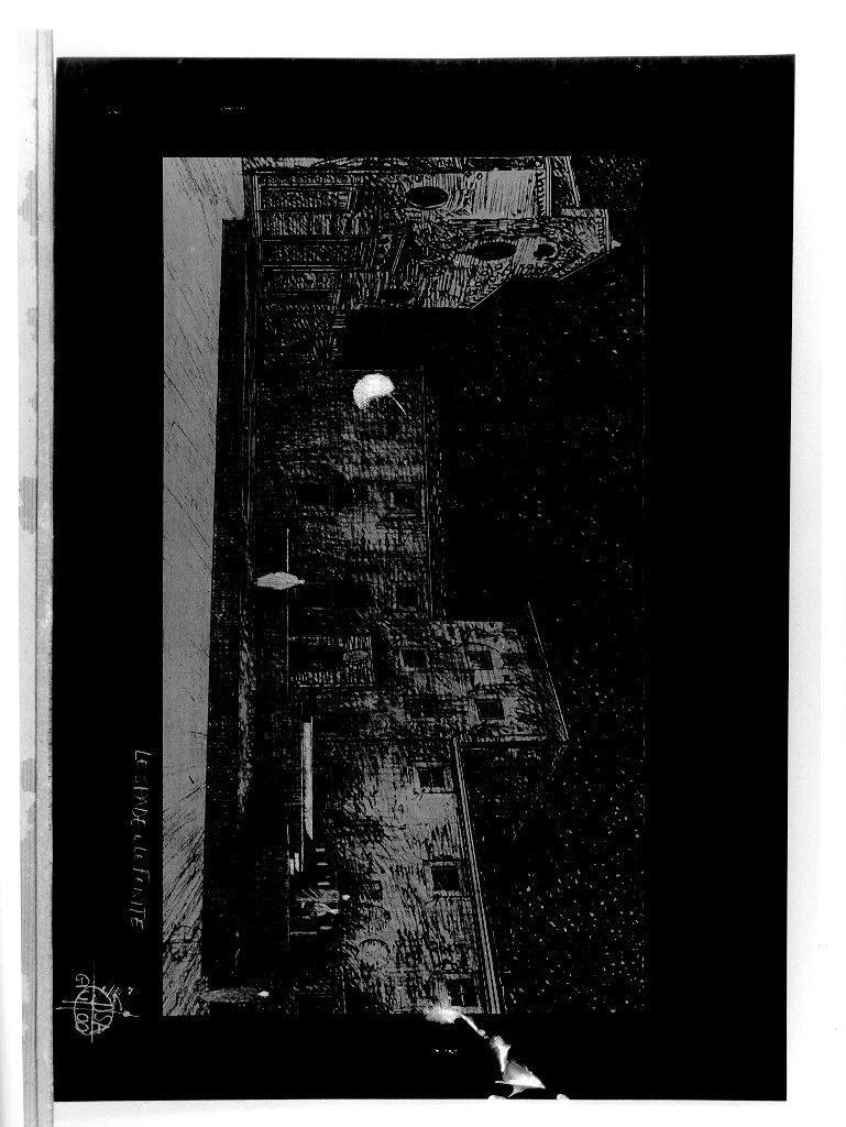 palco con figure, facciata dic hiesa e palazzo (disegno, elemento d'insieme) di Spisa Daniele (sec. XXI)