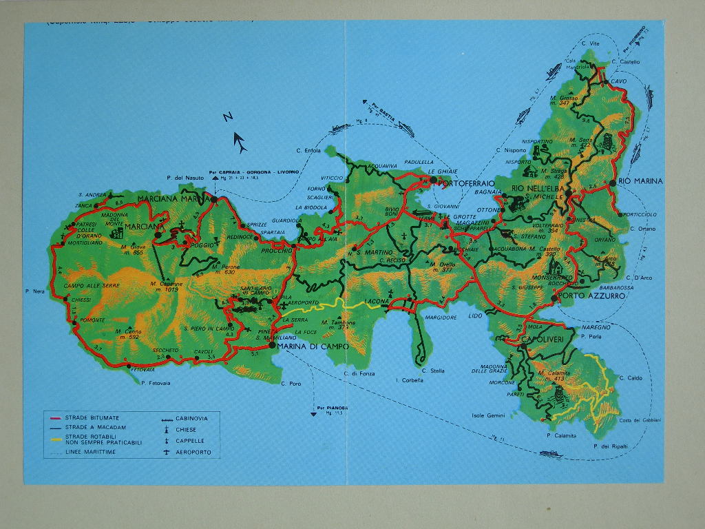 Isola d'Elsa - Cartina (positivo) di Anonimo (XX)