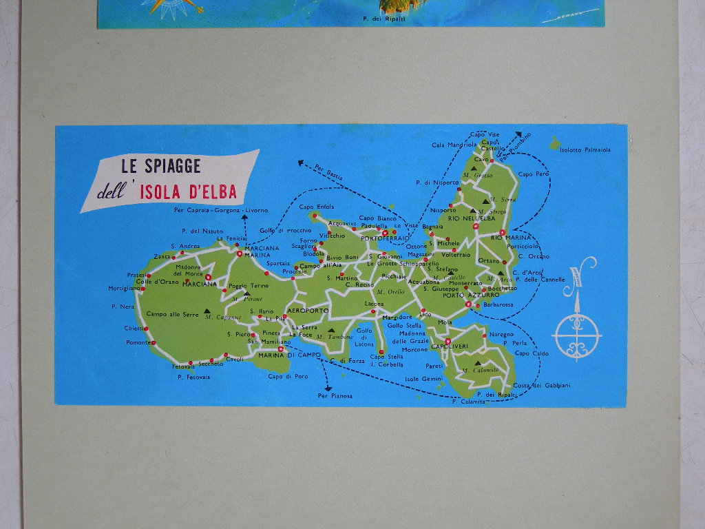 Isola d'Elba - Cartina (positivo) di Anonimo (XX)