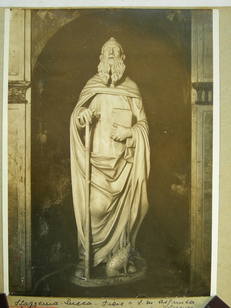 Statua di S. Antonio Eremita - Pieve di S. M. Assunta (positivo) di Anonimo (XX)