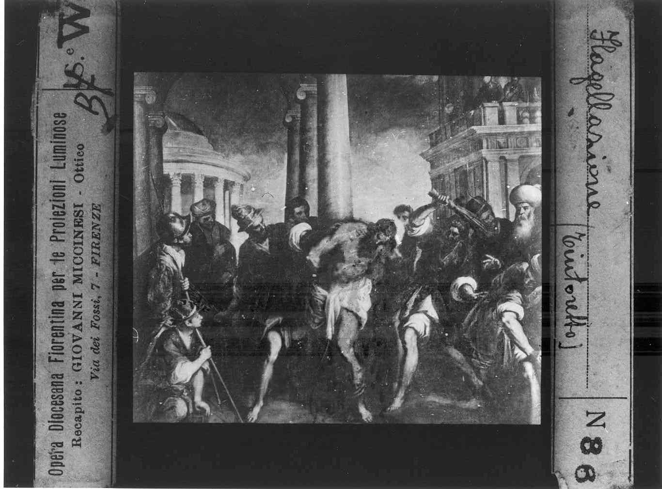 CRISTO FLAGELLATO (diapositiva) di Anonimo (prima metà XX)