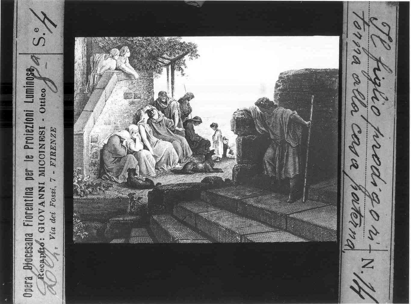 PARABOLA DEL FIGLIUOL PRODIGO (diapositiva) di Anonimo (prima metà XX)