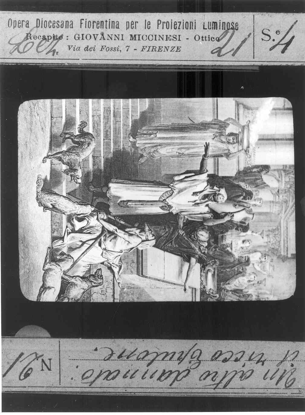 PARABOLA DEL RICCO EPULONE (diapositiva) di Anonimo (prima metà XX)