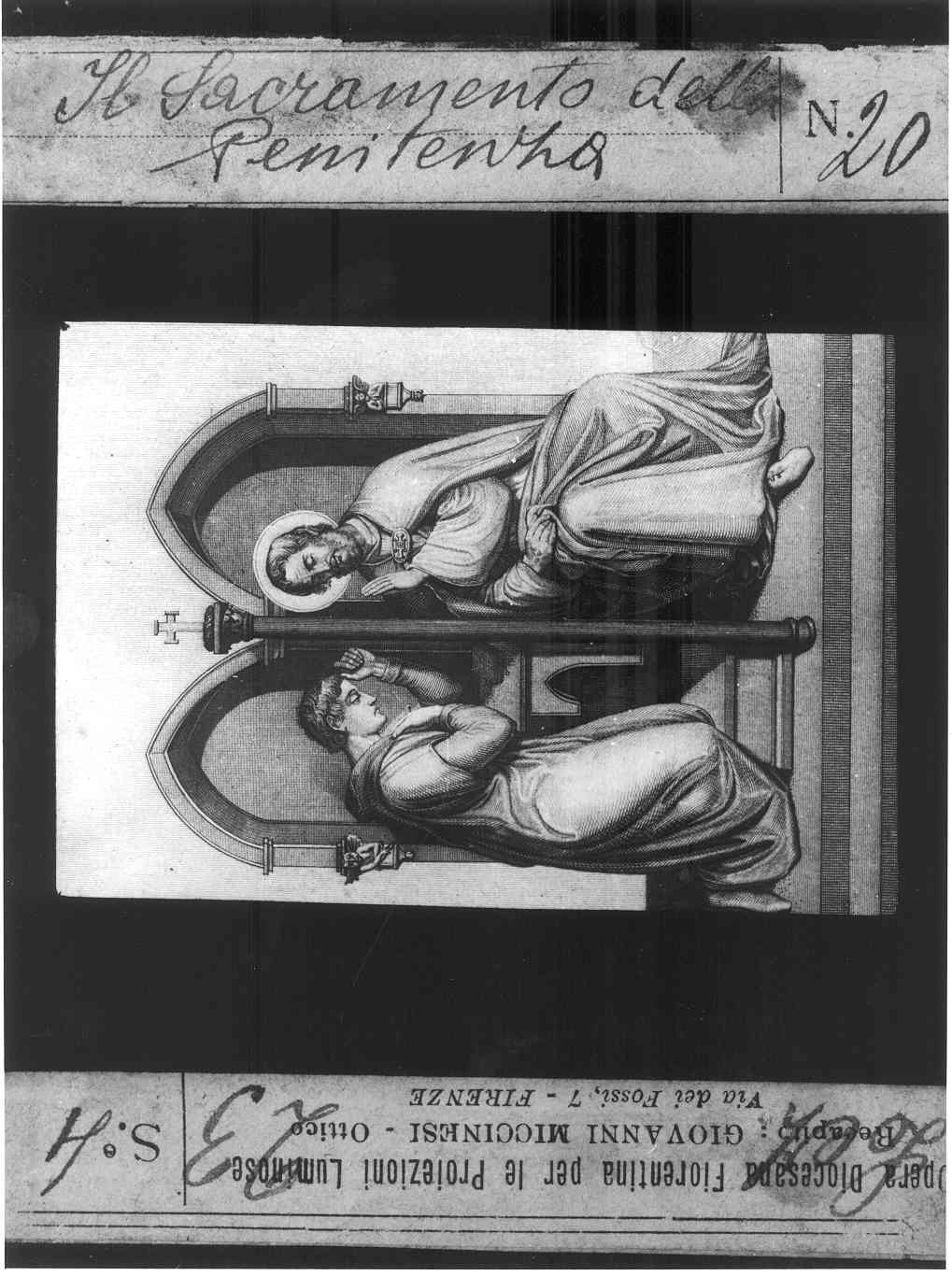 SACRAMENTO DELLA CONFESSIONE (diapositiva) di Anonimo (prima metà XX)