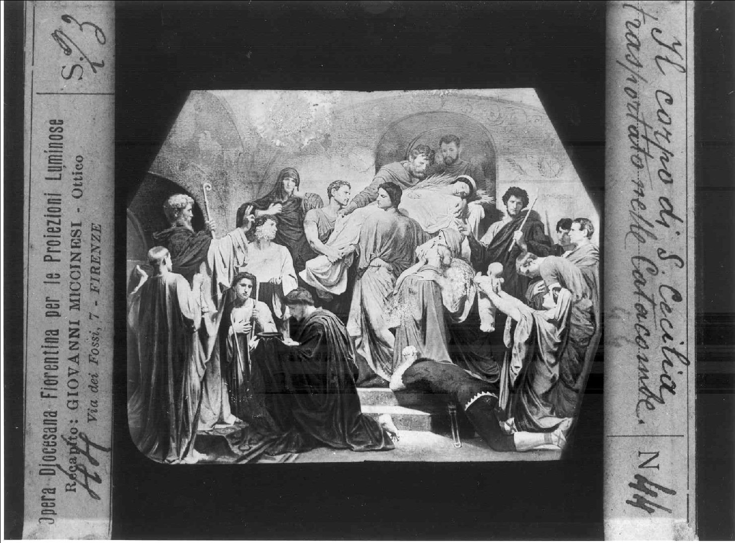 MARTIRIO DI SANTA CECILIA (diapositiva) di Anonimo (prima metà XX)