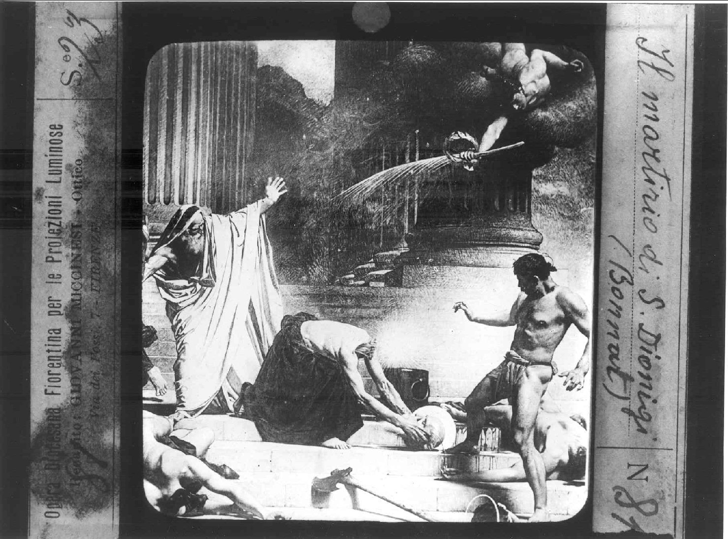 MARTIRIO DI S. DIONIGI (diapositiva) di Anonimo (prima metà XX)