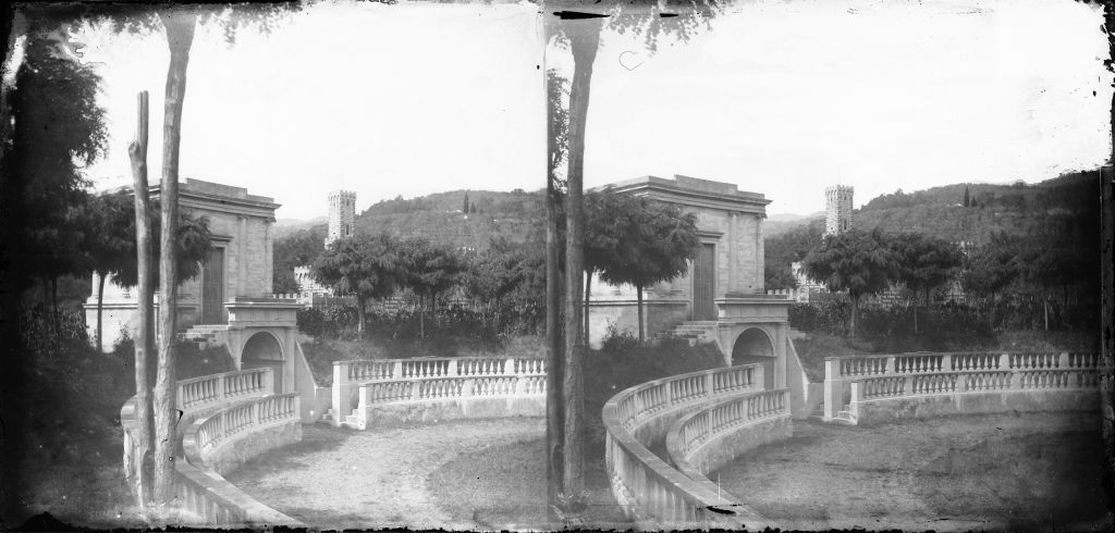 Montecatini Terme - Stabilimenti termali La Torretta (negativo) di Lint, Enrico van (seconda metà XIX)