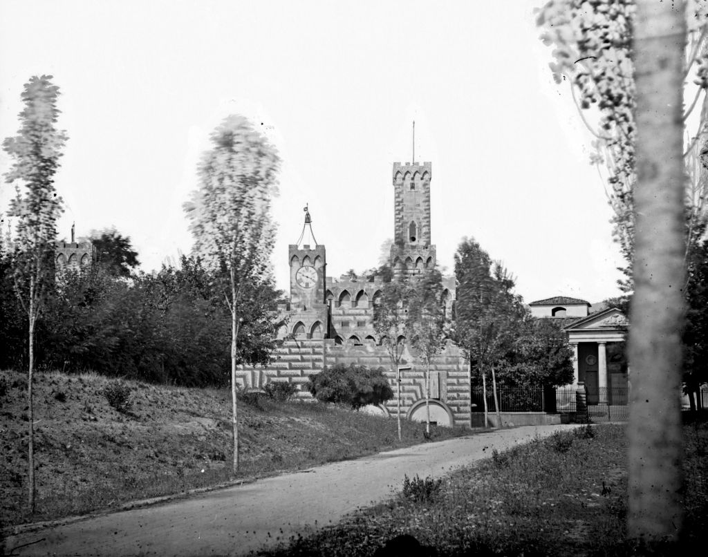 Montecatini Terme - Stabilimenti termali La Torretta (negativo) di Lint, Enrico van (seconda metà XIX)