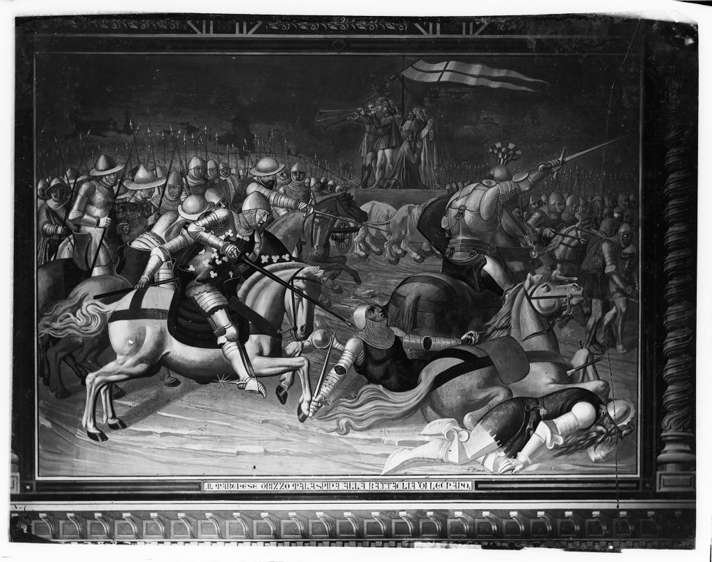 Fosdinovo - Castello Malaspina - Affreschi (negativo) di Bianchi, Gaetano, Lint, Enrico van (seconda metà XIX)