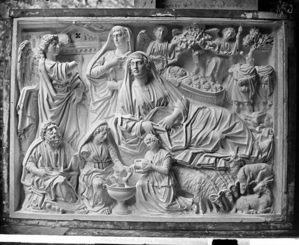 Pisa - Battistero - Pergamo (negativo) di Nicola Pisano, Lint, Enrico van (terzo quarto XIX)