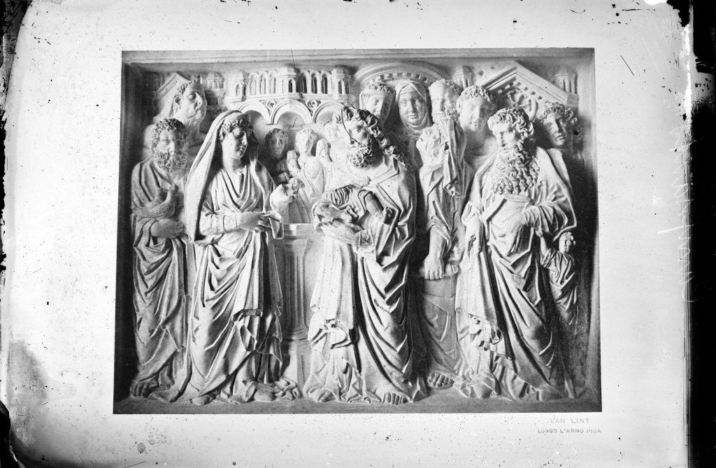 Pisa - Battistero - Pergamo (negativo) di Nicola Pisano, Lint, Enrico van (seconda metà XIX)