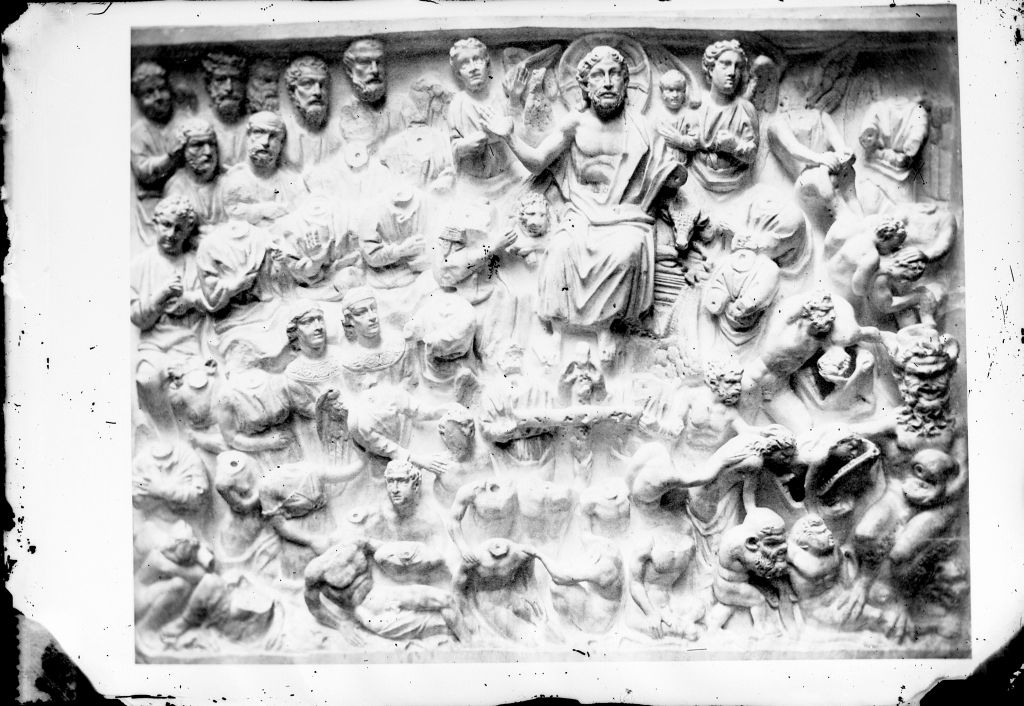 Pisa - Battistero - Pergamo (negativo) di Nicola Pisano, Arnolfo di Cambio, Giovanni Pisano, Lint, Enrico van (terzo quarto XIX)