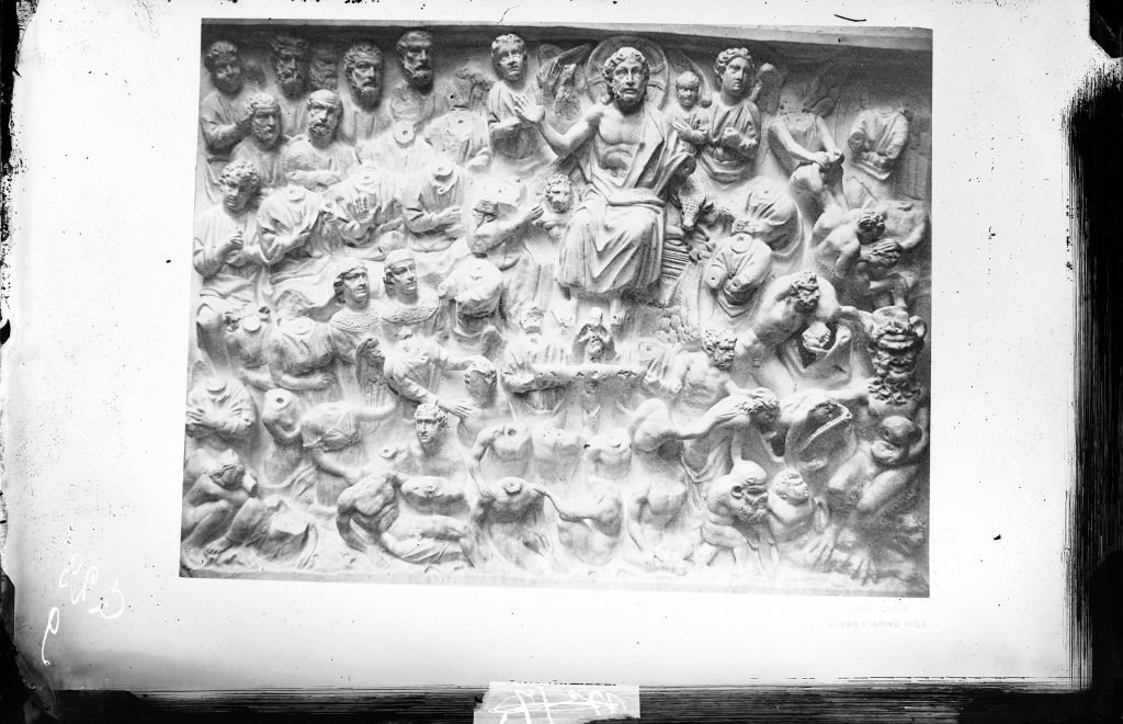 Pisa - Battistero - Pergamo (negativo) di Nicola Pisano, Arnolfo di Cambio, Giovanni Pisano, Lint, Enrico van (terzo quarto XIX)