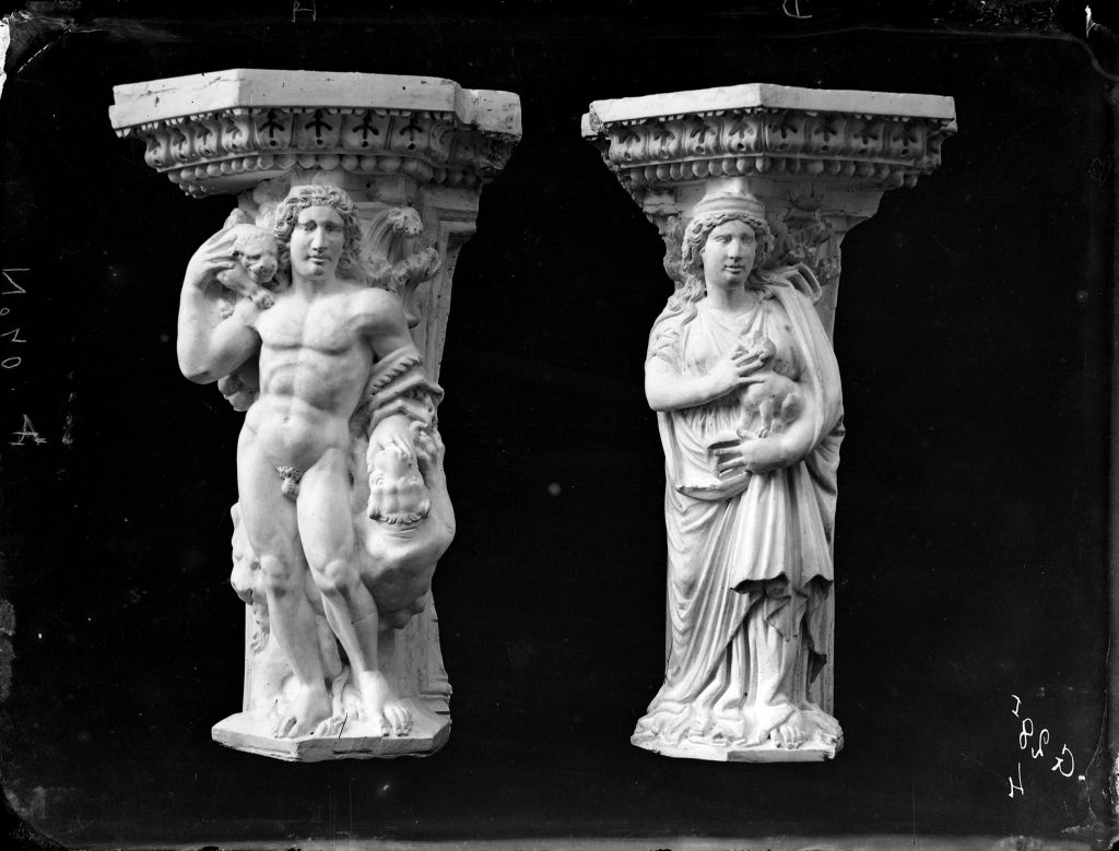 Pisa - Battistero - Pergamo (negativo) di Nicola Pisano, Lint, Enrico van (seconda metà XIX)