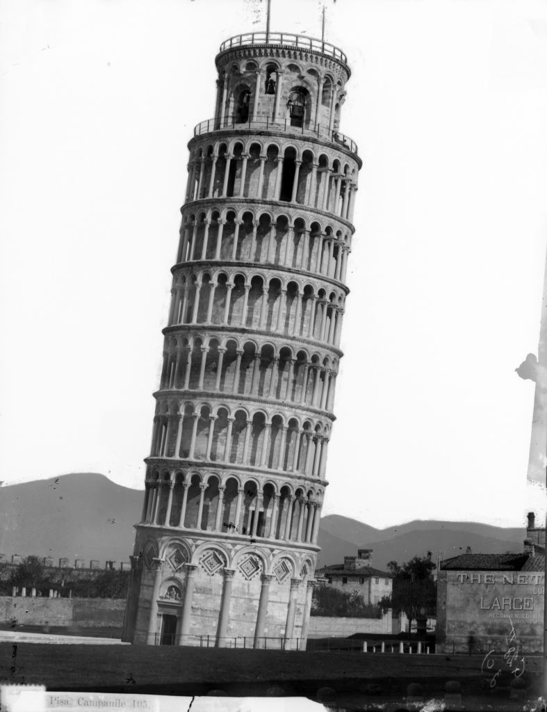 Pisa - Torre pendente - Vedute (negativo) di Lint, Enrico van (seconda metà XIX)