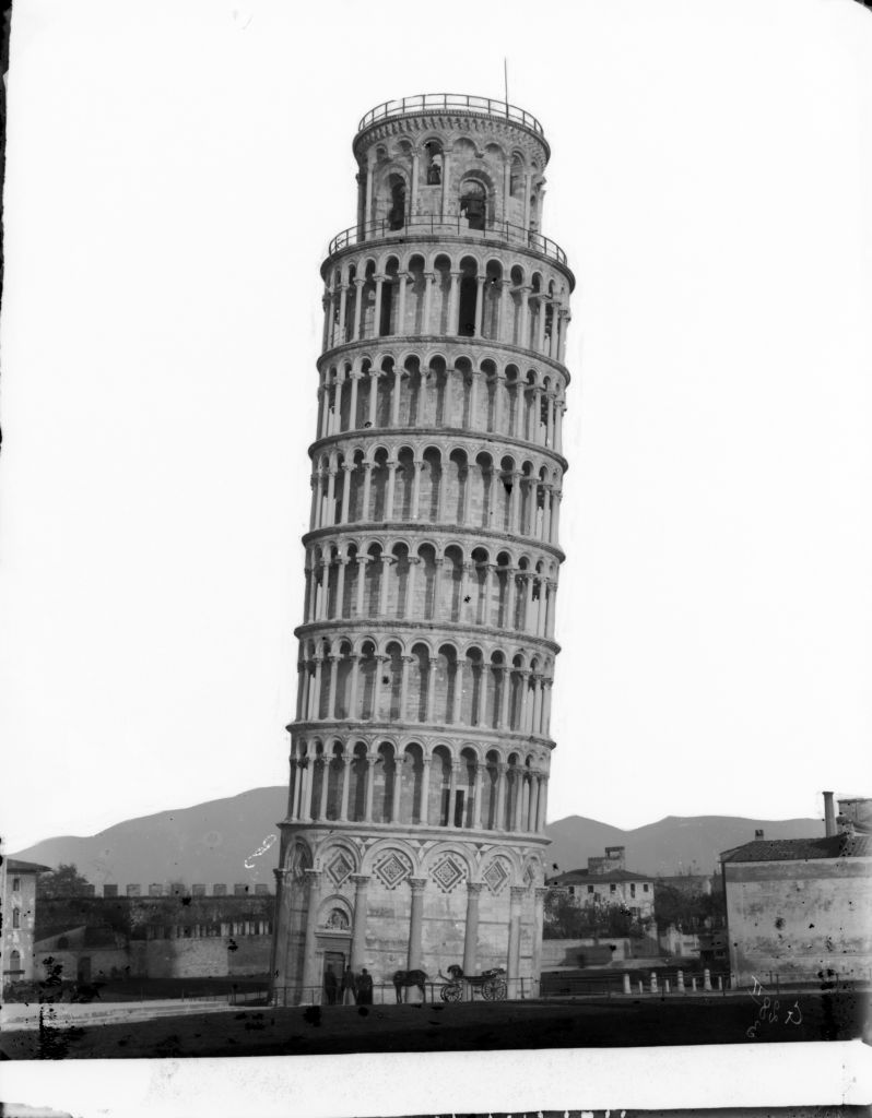 Pisa - Torre pendente - Vedute (negativo) di Lint, Enrico van (seconda metà XIX)