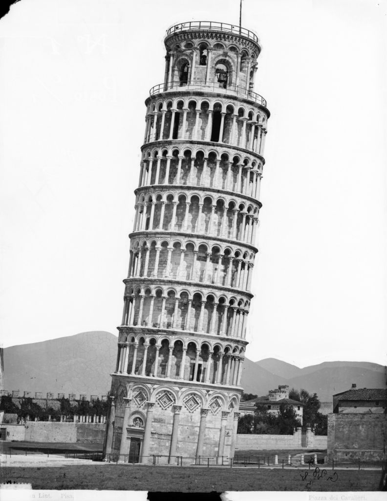 Pisa - Torre pendente - Vedute (negativo) di Lint, Enrico van (seconda metà XIX)