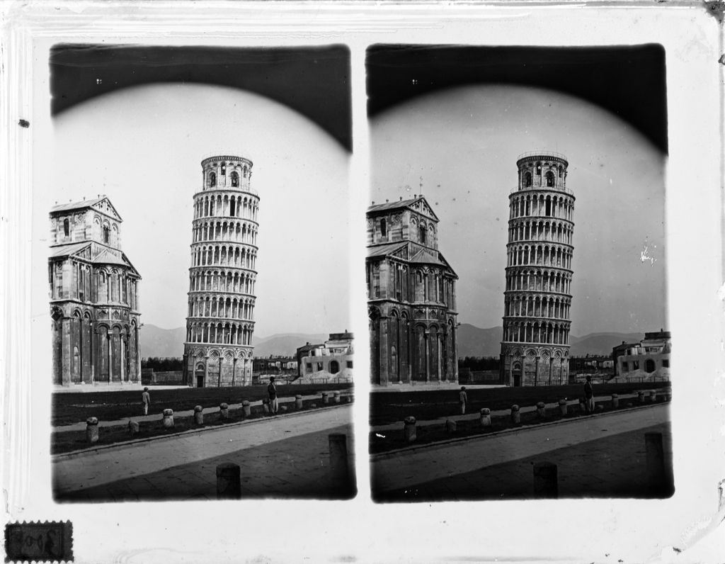Pisa - Torre pendente - Vedute (negativo) di Lint, Enrico van (seconda metà XIX)