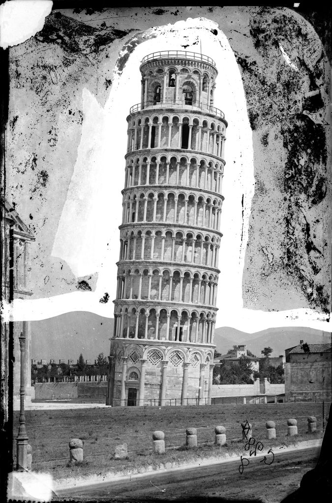 Pisa - Torre pendente - Vedute (negativo) di Lint, Enrico van (seconda metà XIX)