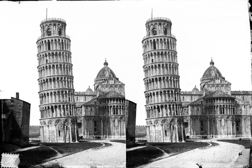 Pisa - Torre pendente - Vedute (negativo) di Lint, Enrico van (seconda metà XIX)