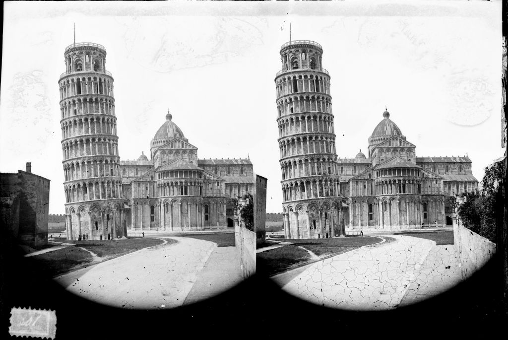 Pisa - Torre pendente - Vedute (negativo) di Lint, Enrico van (seconda metà XIX)