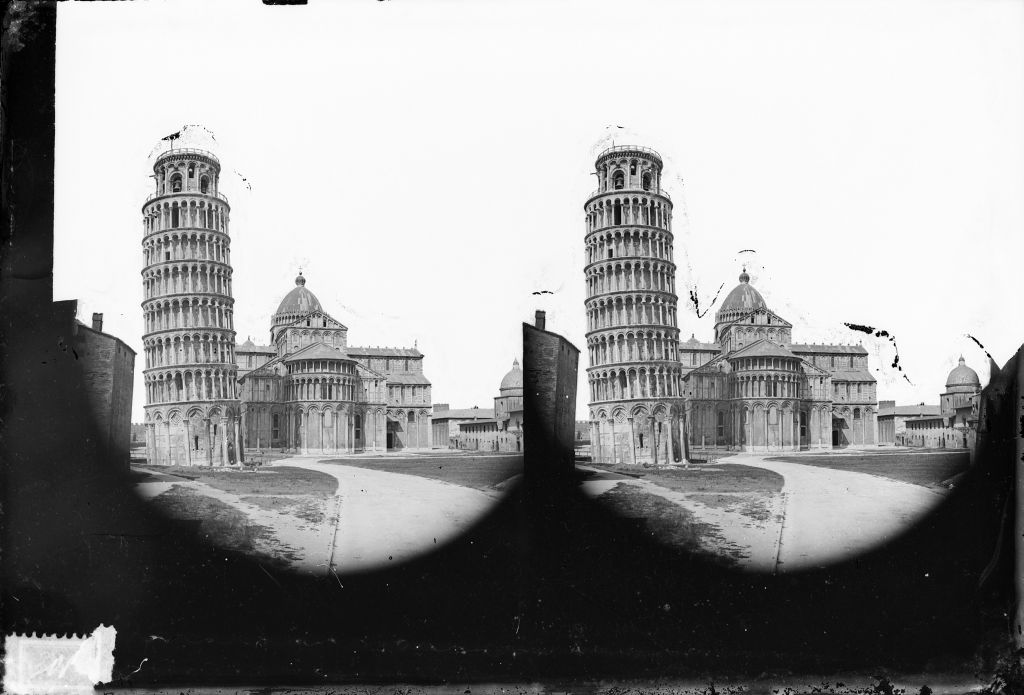 Pisa - Torre pendente - Vedute (negativo) di Lint, Enrico van (seconda metà XIX)