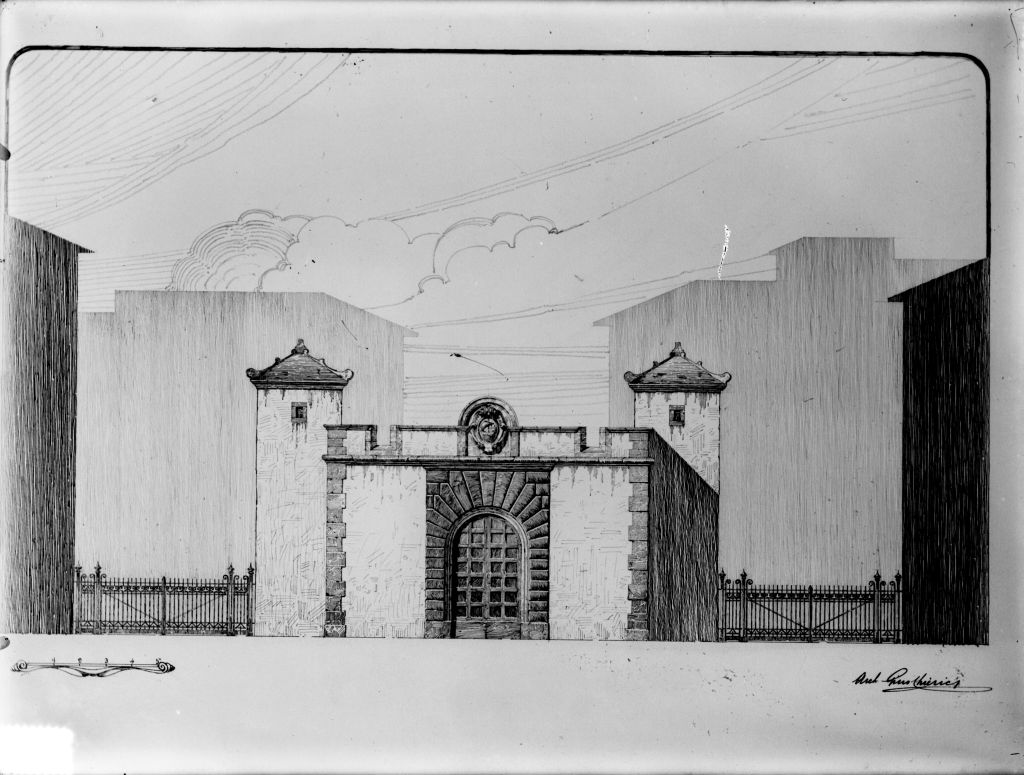Portoferraio - Progetti architettonici (negativo) di Brandi (XIX/ XX)