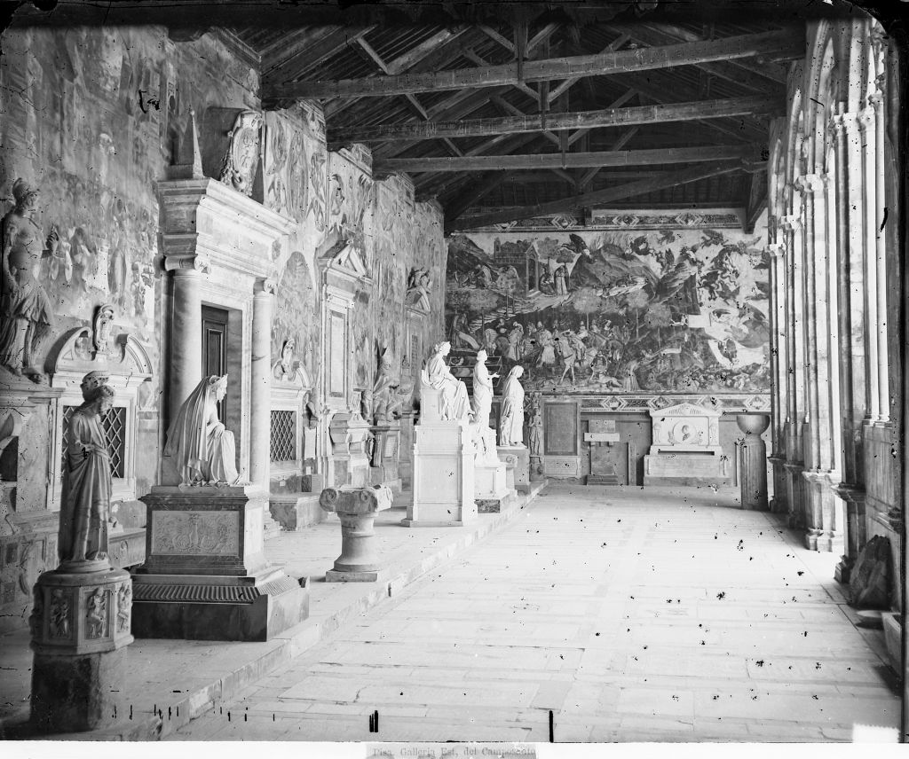 Pisa - Camposanto - Vedute (negativo) di Anonimo (XIX/ XX)