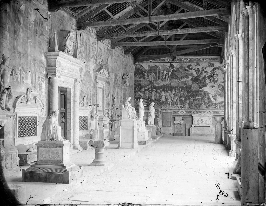 Pisa - Camposanto - Vedute (negativo) di Anonimo (XIX/ XX)