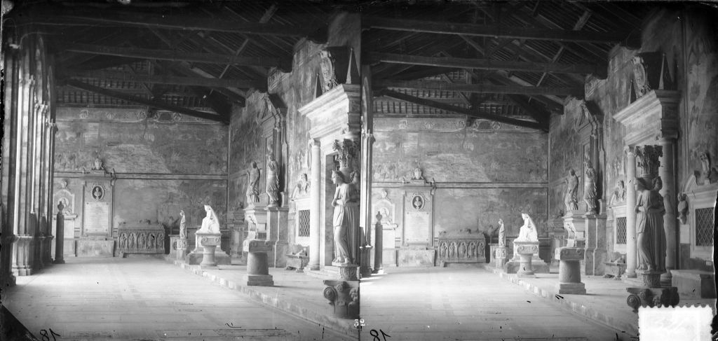 Pisa - Camposanto - Vedute (negativo) di Anonimo (XIX/ XX)
