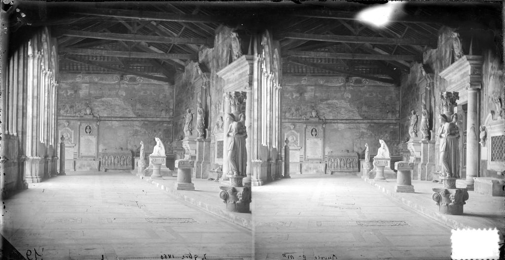 Pisa - Camposanto - Vedute (negativo) di Anonimo (XIX/ XX)
