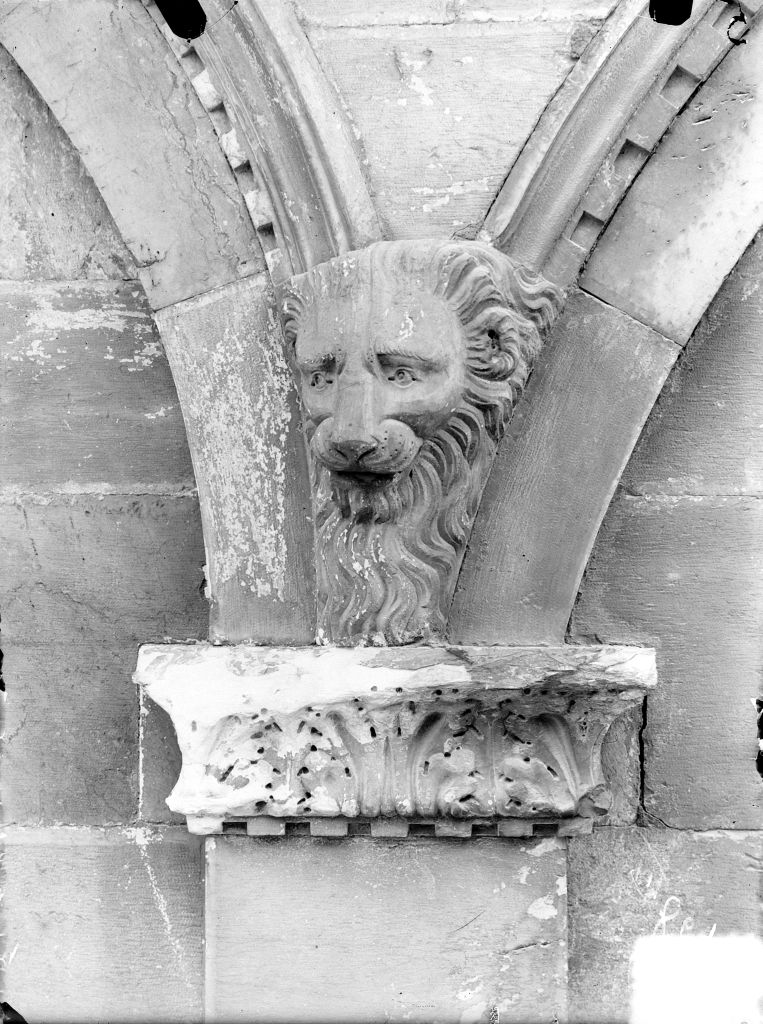 Pisa - Facciata del Camposanto - Particolari (negativo) di Anonimo (XIX/ XX)