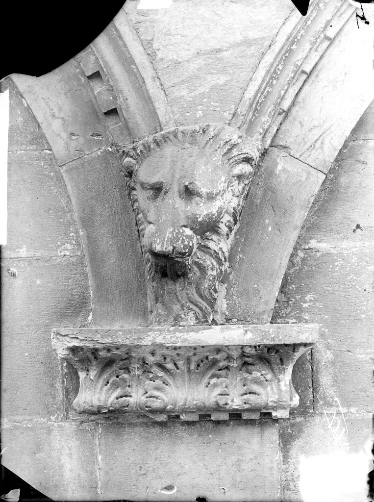 Pisa - Facciata del Camposanto - Particolari (negativo) di Anonimo (XIX/ XX)