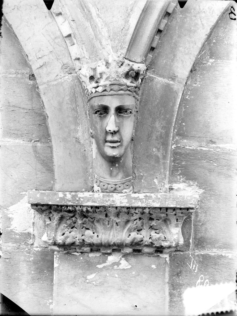 Pisa - Facciata del Camposanto - Particolari (negativo) di Anonimo (XIX/ XX)