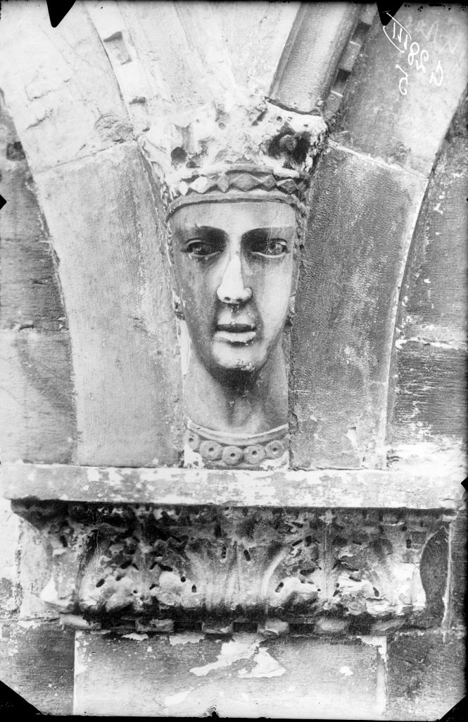 Pisa - Facciata del Camposanto - Particolari (negativo) di Anonimo (XIX/ XX)