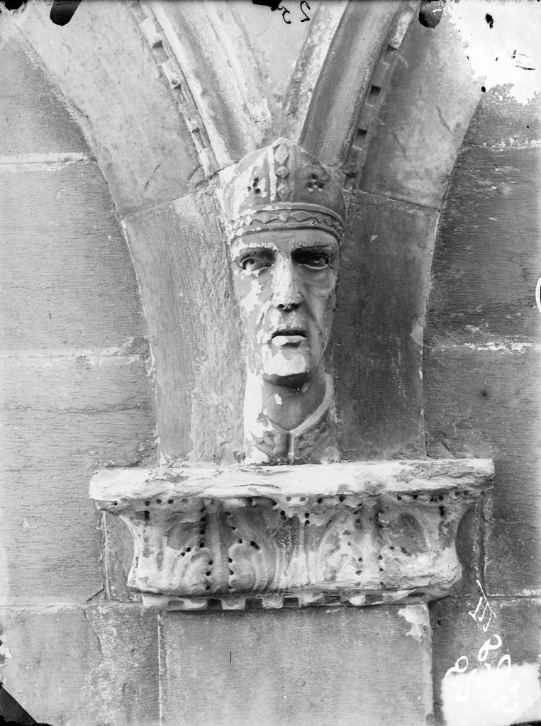 Pisa - Facciata del Camposanto - Particolari (negativo) di Anonimo (XIX/ XX)