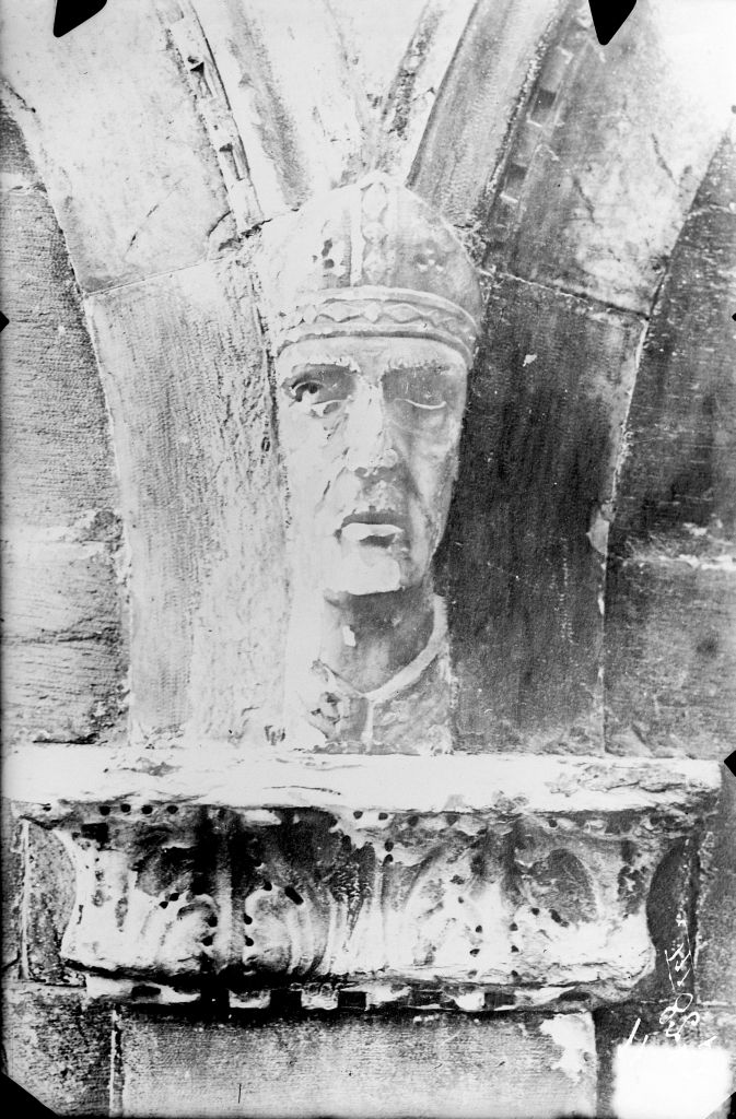 Pisa - Facciata del Camposanto - Particolari (negativo) di Anonimo (XIX/ XX)