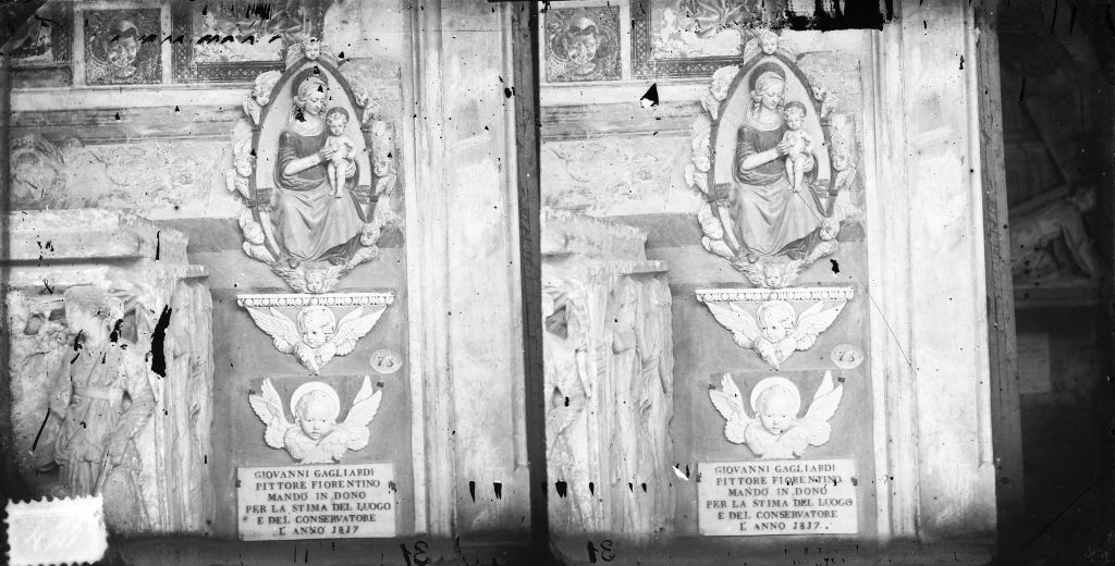 Pisa - Camposanto - Lapide sepolcrale a rilievo (negativo) di Anonimo (XIX/ XX)