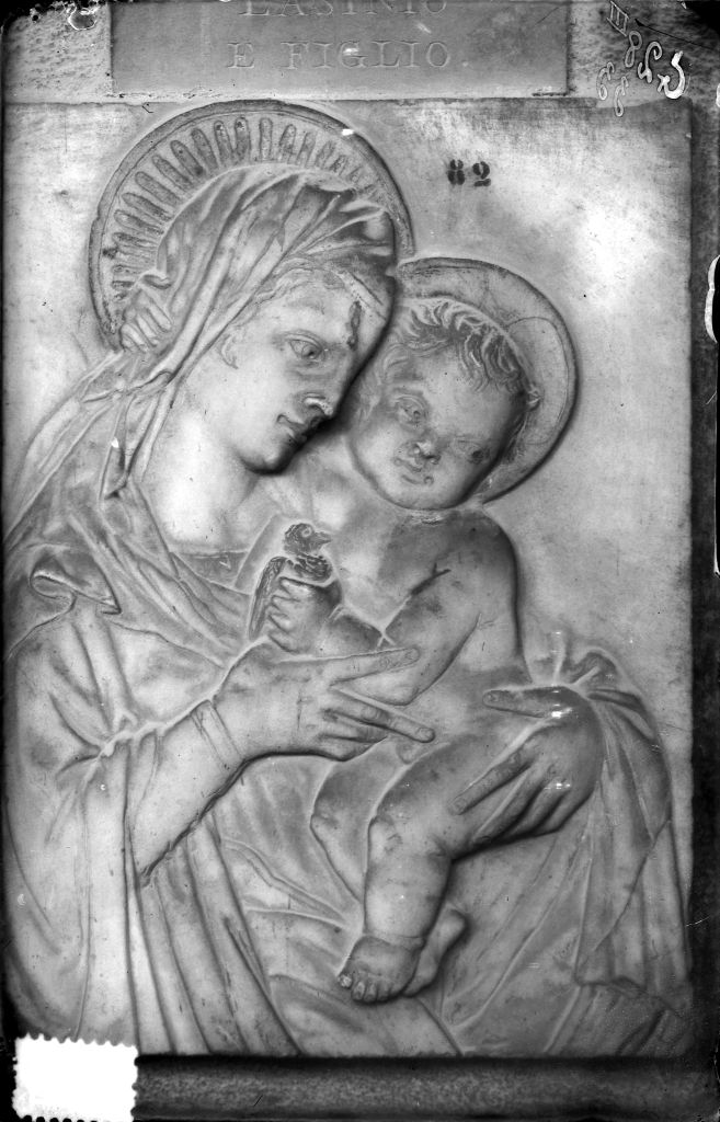 Pisa - Camposanto - Madonna del cardellino (negativo) di Anonimo (XIX/ XX)