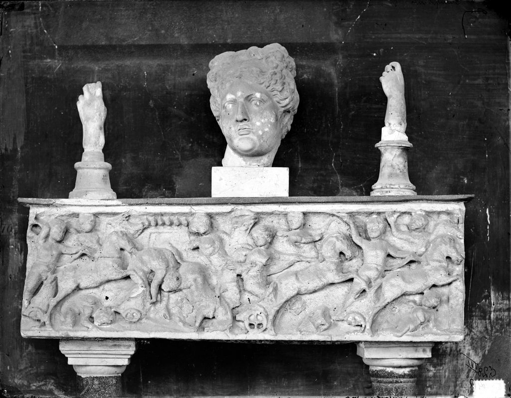 Pisa - Camposanto - Sarcofagi (negativo) di Anonimo (XIX/ XX)