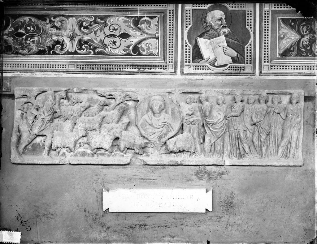 Pisa - Camposanto - Sarcofagi (negativo) di Anonimo (XIX/ XX)