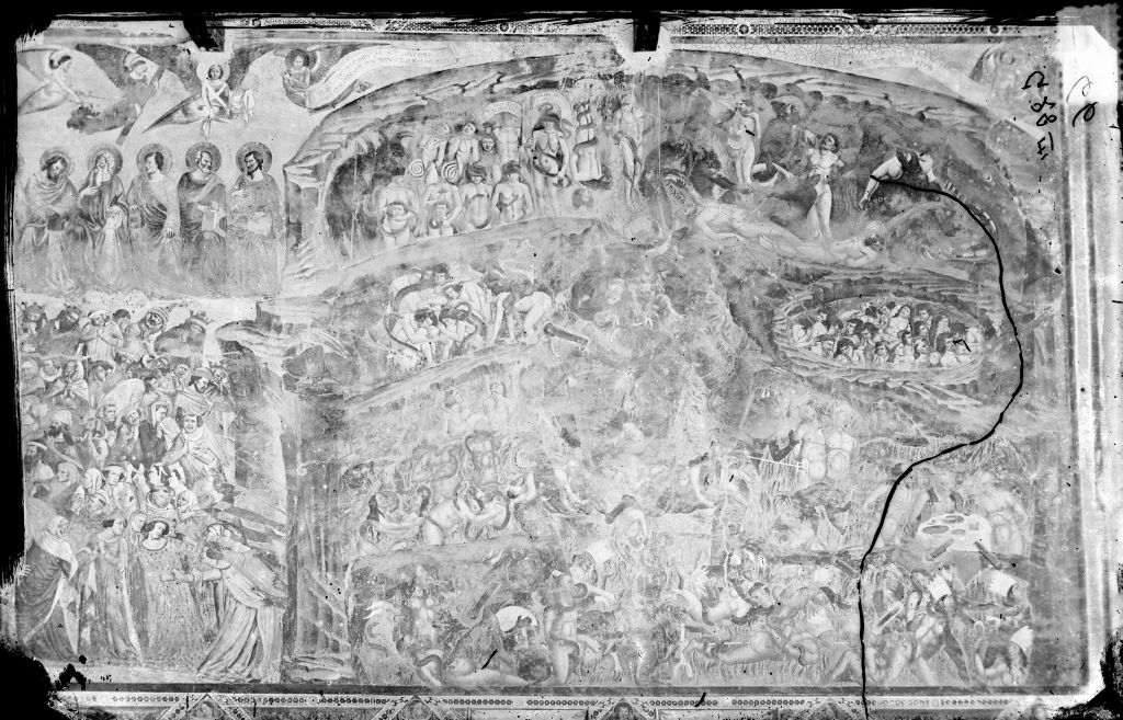 Buffalmacco Bonamico. Inferno - Pisa (negativo) di Buffalmacco Bonamico (attr), Anonimo (XIX/ XX)