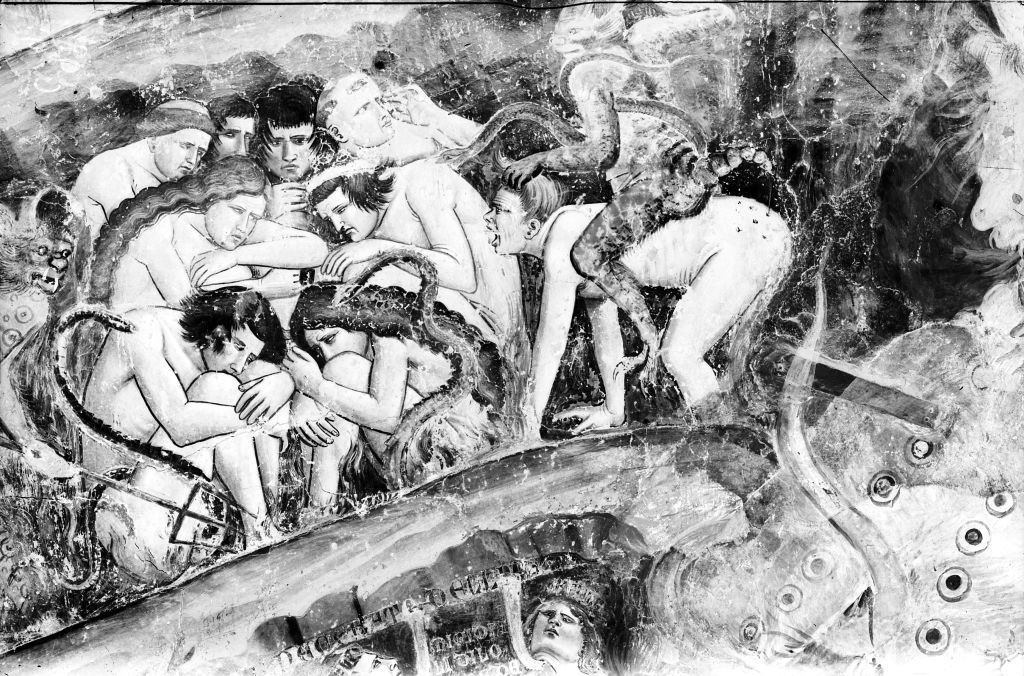 Buffalmacco Bonamico. Inferno - Pisa (negativo) di Buffalmacco Bonamico (attr), Anonimo (XIX/ XX)